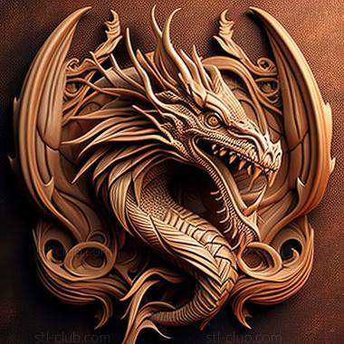 3D model st dragon (STL)